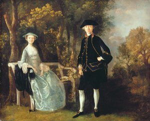 Lady Lloyd e suo figlio, Richard Savage Lloyd, di Hintlesham Hall, Suffolk, c.1745-46 da Thomas Gainsborough