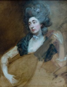 Margaret Gainsborough con un tiorba da Thomas Gainsborough