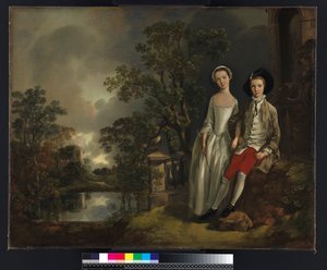 Ritratto di Heneage Lloyd e sua sorella, Lucy, c.1750