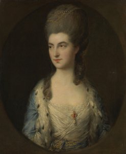 Ritratto di una giovane donna, chiamata Miss Sparrow da Thomas Gainsborough