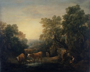 Paesaggio roccioso con Agar e Ismaele da Thomas Gainsborough