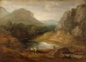 Paesaggio roccioso con ponte da Thomas Gainsborough