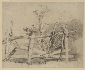Studio di una vecchia barriera da Thomas Gainsborough