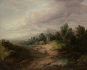 Paesaggio boscoso di montagna da Thomas Gainsborough