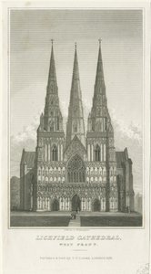Cattedrale di Lichfield - Facciata Ovest da Thomas George Lomax