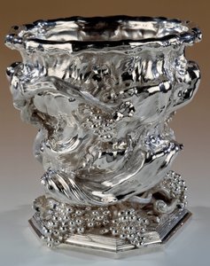 Secchiello per bottiglie in argento stile Rocaille da Thomas Germain