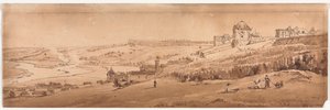 Una selezione di venti delle vedute più pittoresche di Parigi: Vista dalla terrazza del palazzo a St. Germain-en-Laye, l