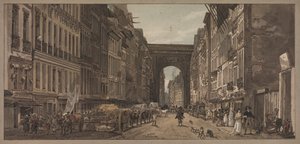 Una selezione di venti delle vedute più pittoresche di Parigi: Vista della Porta di St. Denis..., 1803 da Thomas Girtin