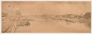 Una Selezione di Venti delle Vedute più Pittoresche di Parigi: Vista delle Tuileries e del Ponte presa dal Pont de la Concorde da Thomas Girtin