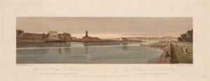 Una selezione di venti delle vedute più pittoresche di Parigi: Vista del villaggio di Chaillot, ecc. vista dal Pont de la Concorde da Thomas Girtin