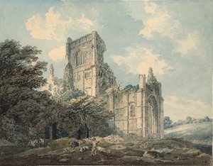 Abbazia di Kirkstall, Yorkshire, c. 1790-1802 da Thomas Girtin