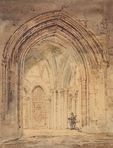 Cattedrale di St. Alban, Hertfordshire, c.1797 da Thomas Girtin