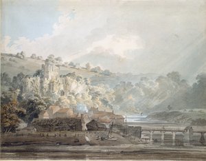 Veduta di Chepstow, Monmouthshire da Thomas Girtin