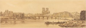 Vista del Pont de la Tournelle e Notre Dame presa dall