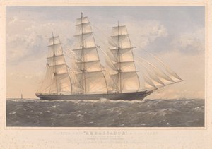 Clipper Ship Ambassador, A.1. 16 anni... William Lund Esquire & altri (proprietari) William Walker Esquire (costruttori)