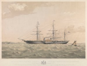La nave a vapore della Royal West India Mail Company 