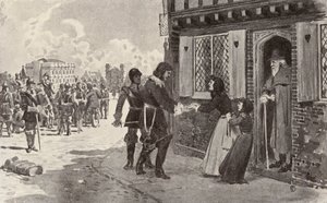 Sir Richard Fanshawe prigioniero a Charing Cross da Thomas Hamilton Crawford