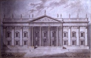 Progetto per una Casa del Senato, Londra da Thomas Hardwick