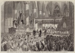 Matrimonio corale del reverendo Arthur Thynne con Miss Kendall, all