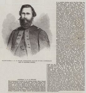 Maggior generale J E B Stuart, comandante della cavalleria dell