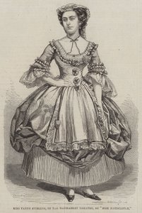 Miss Fanny Stirling, del Haymarket Theatre, come Miss Hardcastle da Thomas Harrington Wilson