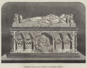 Monumento al defunto Lord Lyttelton nella cattedrale di Worcester da Thomas Harrington Wilson