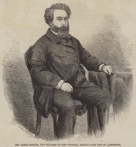Il signor James Hodges, il costruttore del ponte Victoria sul San Lorenzo