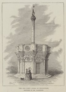 La vecchia croce della città di Edimburgo, restaurata dal signor Gladstone da Thomas Harrington Wilson