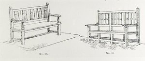 Panchine da giardino, da 