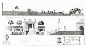 Southport: Sezione e dettagli della terrazza superiore e dei muri, da 