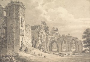 Le rovine del Collegio di Lincluden, vicino a Dumfries