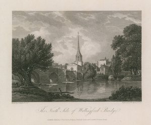 Il lato nord del ponte di Wallingford da Thomas Hearne