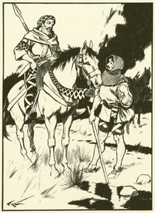 Carlo Magno e il carbonaio (incisione) da Thomas Heath Robinson