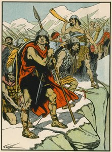 I soldati di Annibale (litografia a colori) da Thomas Heath Robinson