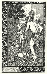 Giasone e i tori dalle zampe sfacciate (litografia) da Thomas Heath Robinson