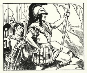 Leonida (litografia) da Thomas Heath Robinson