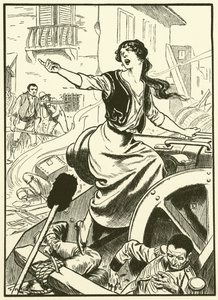 La fanciulla di Saragozza (incisione) da Thomas Heath Robinson
