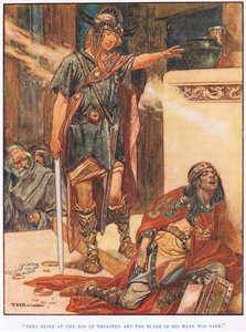 Guardano il figlio di Thorsten (litografia)