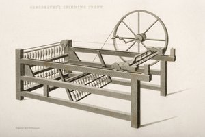 La Spinning Jenny, inventata da James Hargreaves nel 1764 da Thomas Henry Nicholson