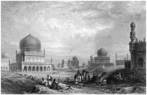Tombe dei re di Golconda, Andhra Pradesh, India