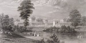 Veduta di Buckingham Palace e Marble Arch, da St. James