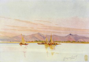 Vicino a Canton, Barche da pesca sul Fiume delle Perle da Thomas Hodgson Liddell
