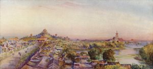 Pechino, vista dalla Torre del Tamburo da Thomas Hodgson Liddell