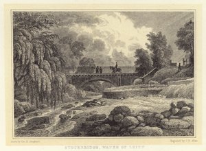Stockbridge, Water of Leith da Thomas Hosmer (after) Shepherd