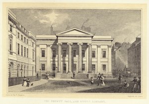 La County Hall e la Signet Library da Thomas Hosmer (after) Shepherd