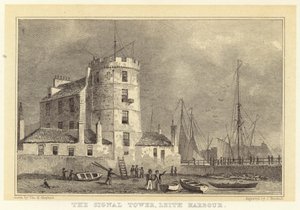 La torre di segnalazione, porto di Leith