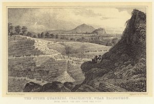 Le cave di pietra, Craigleith, vicino a Edimburgo, da cui è stata costruita la Città Nuova da Thomas Hosmer (after) Shepherd
