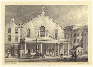 Il Teatro Reale da Thomas Hosmer (after) Shepherd