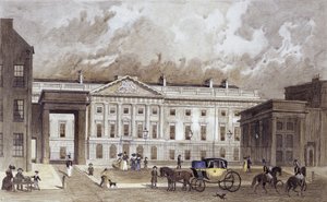 Incisione contemporanea della nuova Zecca Reale, c.1830 da Thomas Hosmer Shepherd