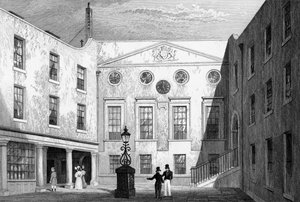 Sala degli speziali, Pilgrim St., Blackfriars, inciso da J. Hinchliff, 1831 da Thomas Hosmer Shepherd